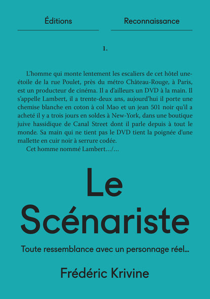 Le Scénariste, Frédéric Krivine (PRÉ-COMMANDE)